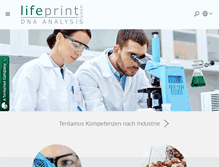 Tablet Screenshot of lifeprint.de